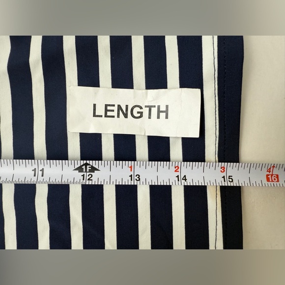 Lands End Women's V Neck Strappy Tankini Swimsuit Underwire Top Striped 10 L/D - Picture 8 of 8